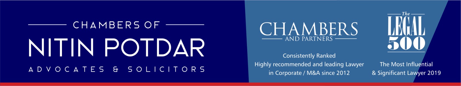 Chambers of Nitin Potdar — ranked by Chambers and Partners and The Legal 500